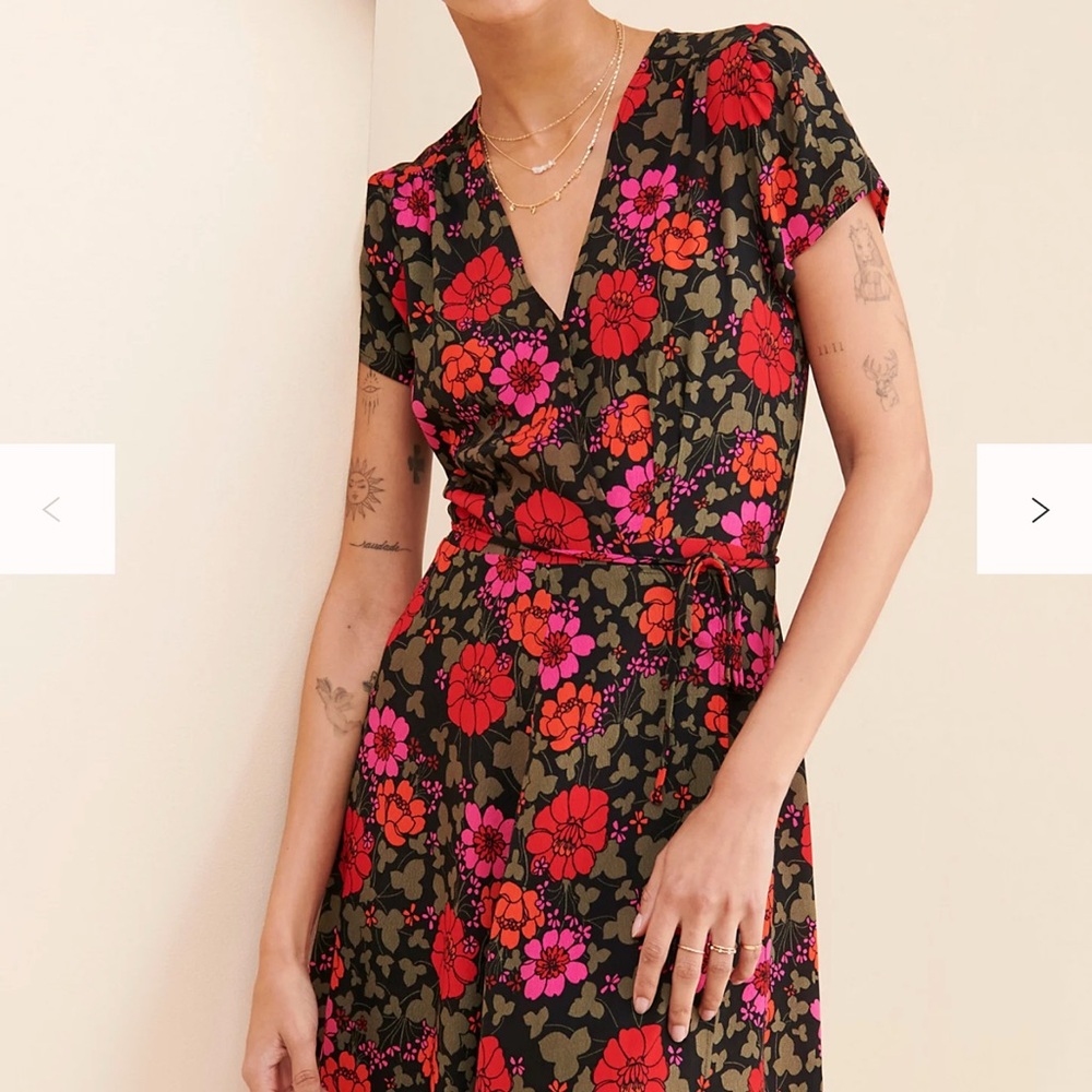 Rolla's Cleo Rambling Floral Wrap Dress